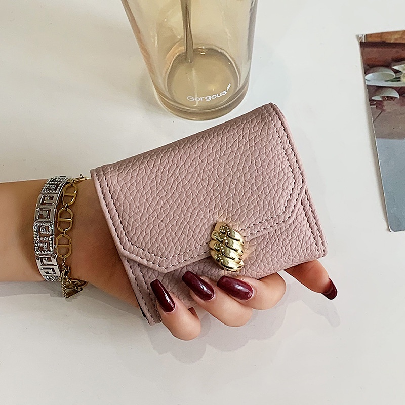 Ví Ngắn Dạng Gập Đựng Thẻ/Tiền Thời Trang Mùa Hè Cho Nữ 2022