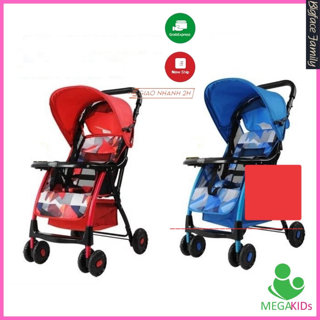 Xe đẩy gấp gọn nhiều tư thế phần lưng nằm bằng lưới Baobaohao 722C (hình thực tế)