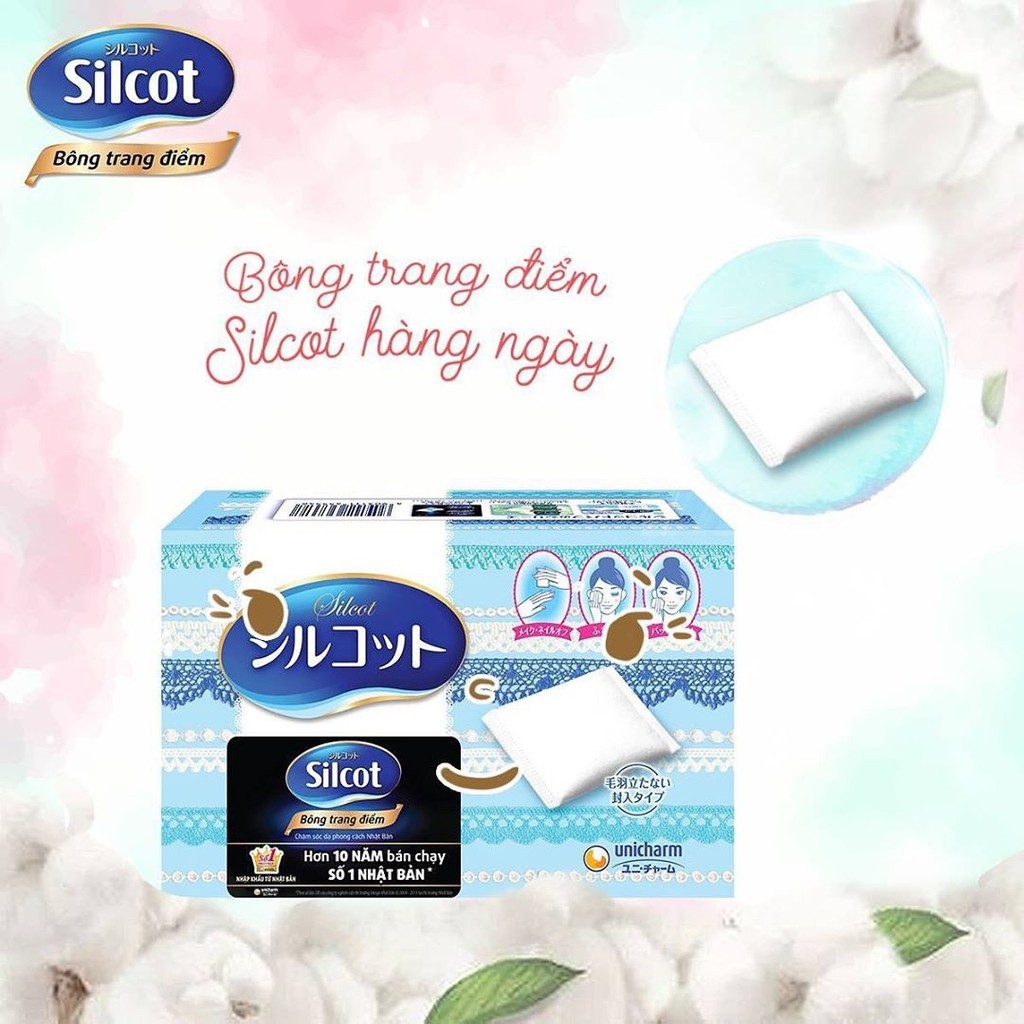 Bông tẩy trang Silcot 82 miếng/hộp | BigBuy360 - bigbuy360.vn