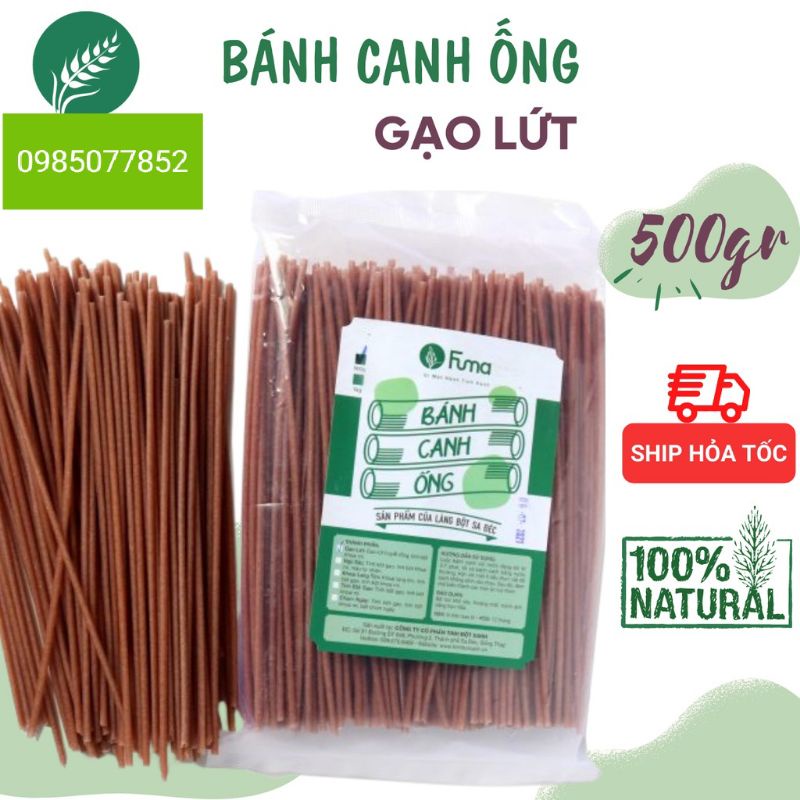 Bánh canh ống gạo lứt FUMA gói 500gr.Bánh canh ăn kiêng.