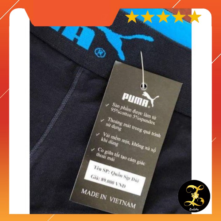 Combo 3 Quần Sịp Đùi cao cấp Puma hàng Việt Nam / 3 Quần Sịp Chéo nam Puma - Zakita