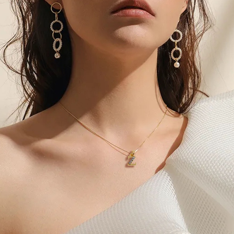 Sa Khuyên Xỏ Trang Trí Móng Tay Hình Chữ Cái Đính Đá Thời Trang