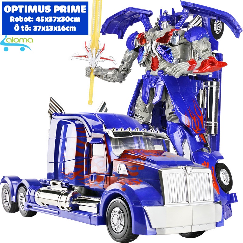 Robot biến hình ôtô Transformer cao 45cm mẫu Optimus Prime 6699-12D