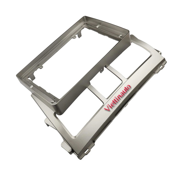 Mặt dưỡng xe Vios cho lắp màn hình 9 In 2006-2012 Kèm rắc nguồn - Màu bạc Kèm