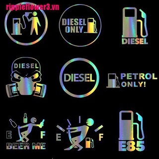 Miếng dán trang trí xe hơi hình chữ diesel only diesel 3d vui nhộn