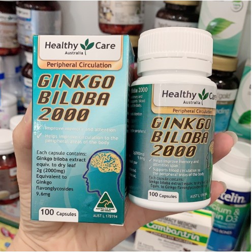 Viên uống bổ não ginko biloba 2000 mẫu mới | Thế Giới Skin Care