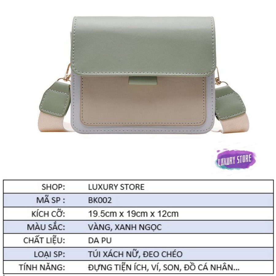 Túi đeo chéo nữ đi chơi đi làm thời trang cá tính giá rẻ LUXURY STORE BK002