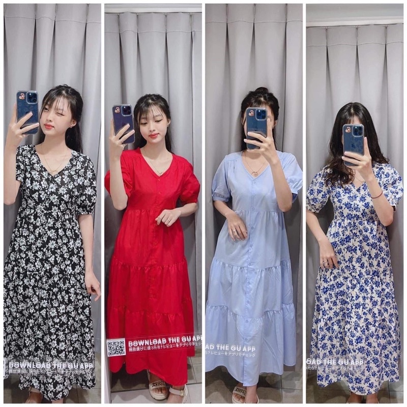 Váy GU sz S, M newtag hàng auth