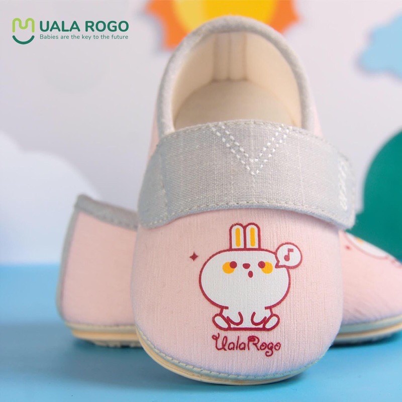 UALA ROGO-Giày tập đi thỏ có 3 màu  đế cao su chống trơn trượt, mềm nhẹ size từ 130-180