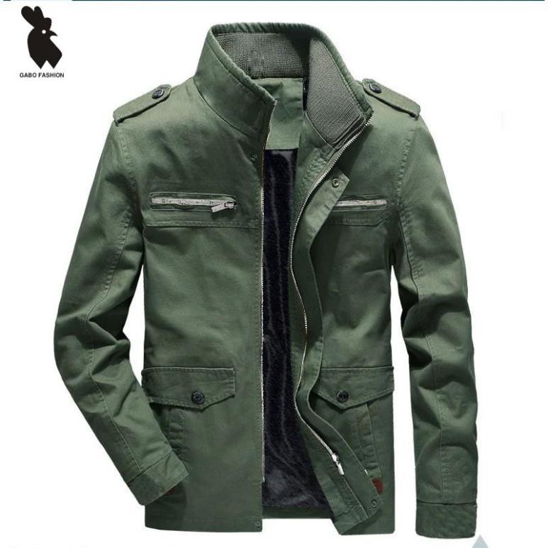 Áo khoác kaki nam pigo fashion phối 2 túi trước ngực AKK315