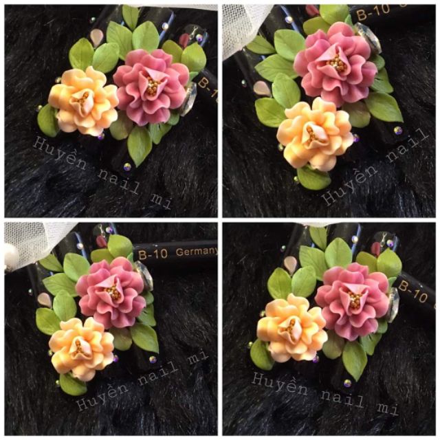 Bột Nail Set 12 hũ bột 10g chuyên đắp hoa bột nail.