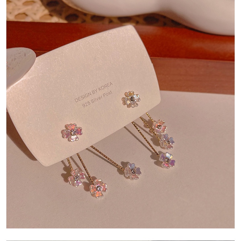 Bông tai dài hình hoa tua rua phong cách cổ điển thời trang cho nữ