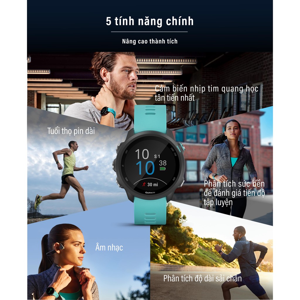 Vòng đeo tay theo dõi sức khỏe Garmin Forerunner 245