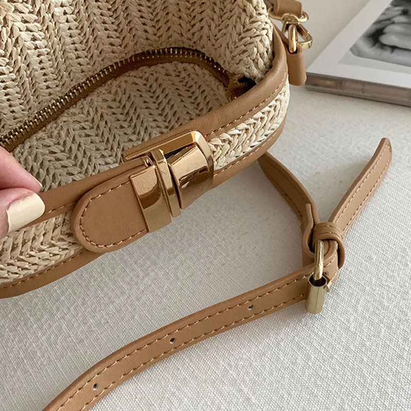 Túi xách nữ IELGY đan rơm thời trang Hàn Quốc