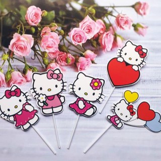 - set cắm hello kiti - phụ kiện bánh