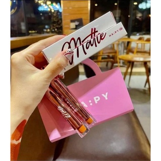 Son kem Ha:py Matte đủ màu combo 2 thỏi handmade