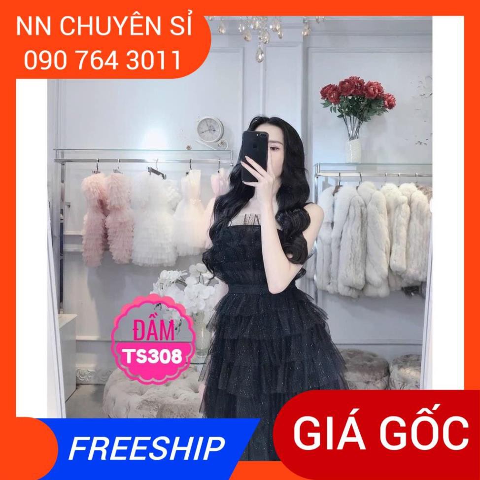 ĐẦM LƯỚI TẦNG NHŨ KIM TUYẾN SANG CHẢNH (TS308) ❤100% ẢNH THẬT❤