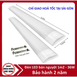 (CHỈ GIAO HOẢ TỐC TẠI SÀI GÒN) Đèn bán nguyệt 1m2 tuýp Led 1,2 mét 36w sáng trắng RẺ VÔ ĐỊCH