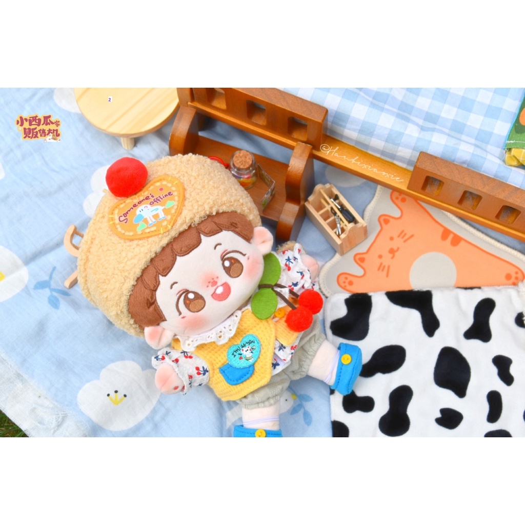 Bộ dồ Dã ngoại cho bé doll 15cm 20cm