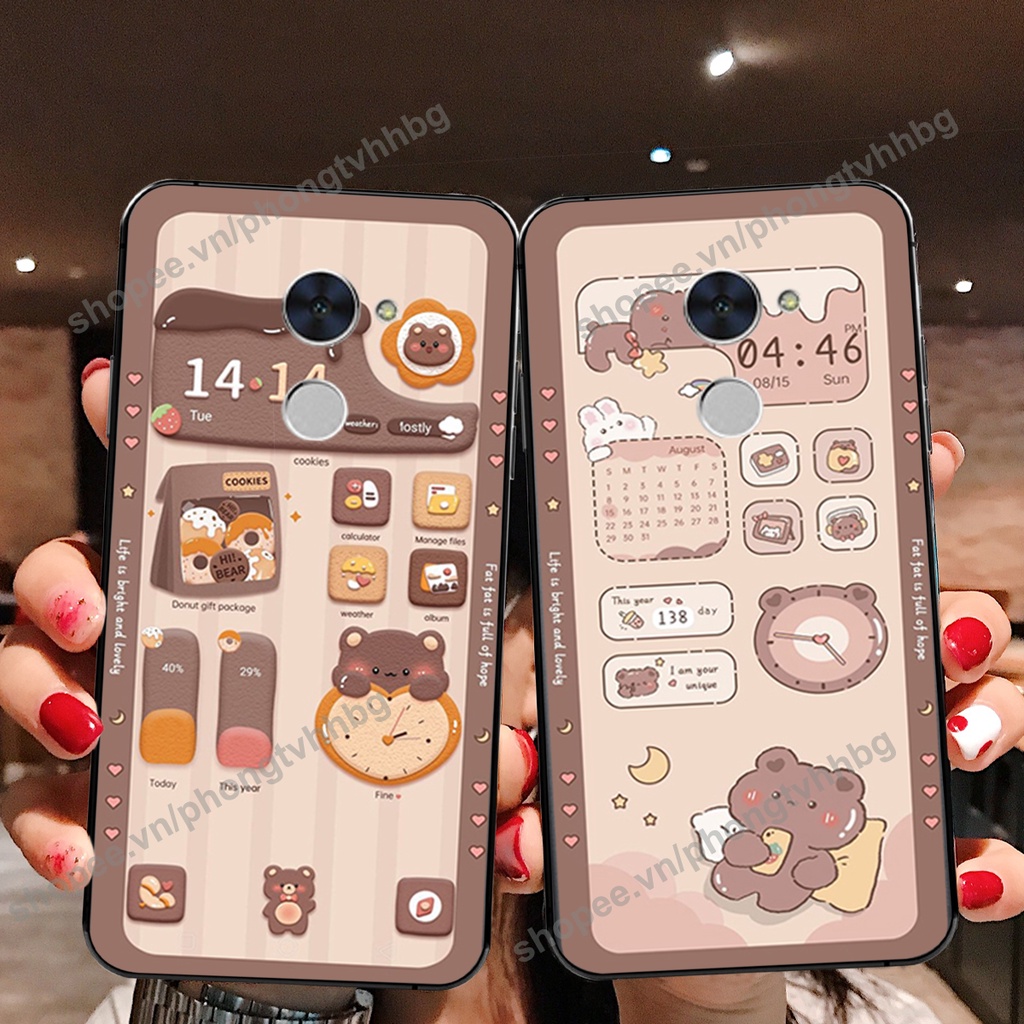Ốp lưng Huawei Y7 Prime - GR5 2017 gấu,thỏ trắng , đồng hồ dễ thương cute cực đẹp