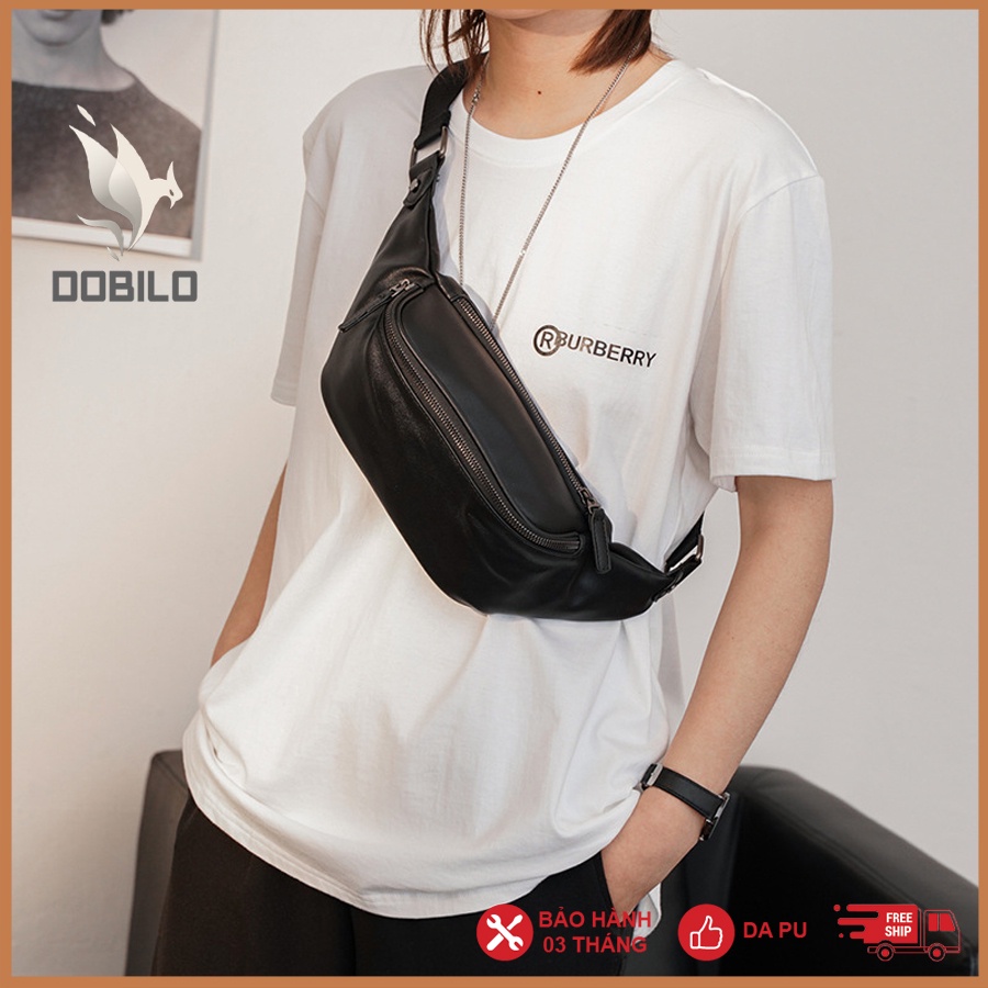Túi Đeo Chéo Da Nam Nữ Thời Trang Unisex Phong Cách Hàn Quốc BG35