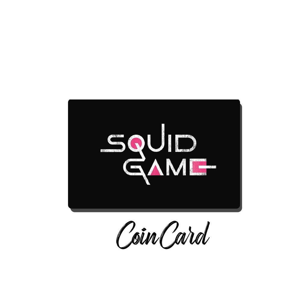 Squid Game Invitation Card (️ Decal dán Thẻ ATM, debit, thẻ từ, thẻ chung cư, bảo vệ thẻ) | Dán thẻ ATM COINCARD