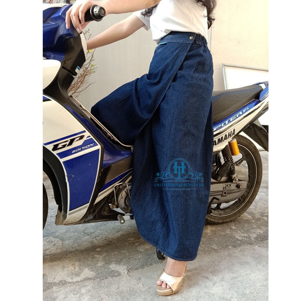 [MUA 2 GIẢM 5%] VÁY CHỐNG NẮNG QUẦN VẢI JEAN CAO CẤP - Váy Chống Tia UV Lên Đến 100% Có Thêu Họa Tiết | BigBuy360 - bigbuy360.vn
