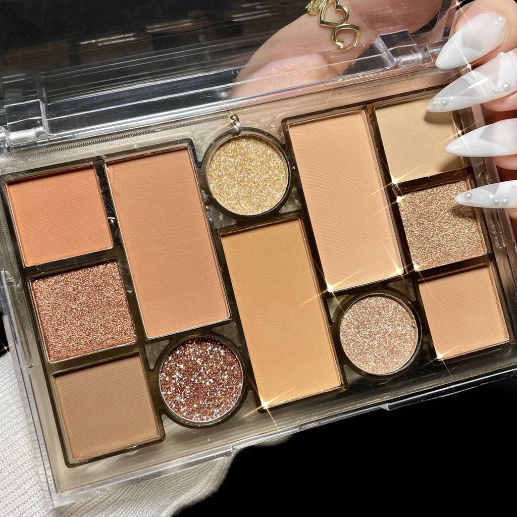 Bảng Phấn Mắt MGL 12 Ô Tông Màu Nâu Tây Siêu TRENDY Xiin house | BigBuy360 - bigbuy360.vn