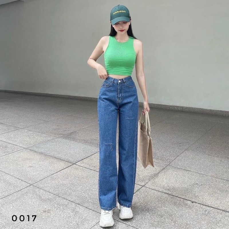 Quần Suông Ống Rộng Cạp Siêu Cao Phom Dáng Chuẩn
