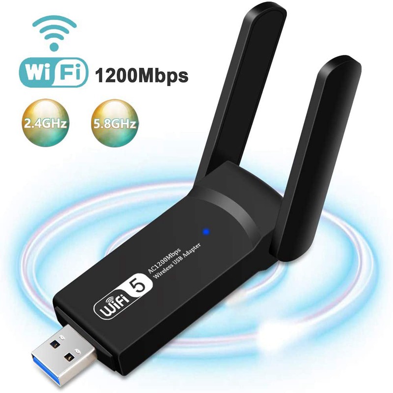 Usb Wifi 1200mbps Băng Tần Kép 5ghz 2.4ghz 802.11ac Rtl8812Bu Cho Máy Tính | BigBuy360 - bigbuy360.vn