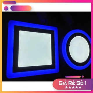 [ XẢ HÀNG ] Đèn ốp nổi, đèn led trang trí viền xanh dương 9w siêu đẹp