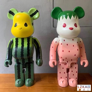 Bearbrick × clot - ver dưa hấu. khớp bánh răng 400% 28cm cho mô hình đồ chơi