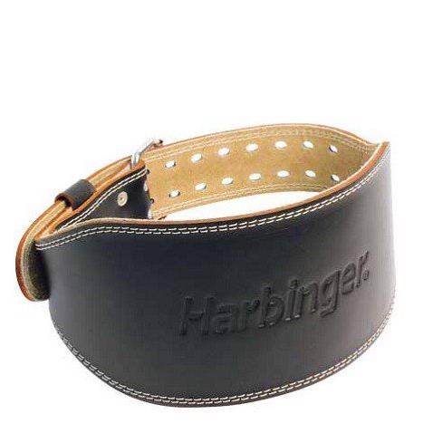 [GIÁ TỐT NHẤT] Đai Lưng Cao Cấp Cho Tập Gym HARBINGER PADDED LEATHER BELT 6 INCHS BLACK 285