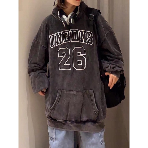 [RẺ VÔ ĐỊCH] Hoodie nỉ mũ loang 26 unisex from thụng (ảnh thật) | BigBuy360 - bigbuy360.vn