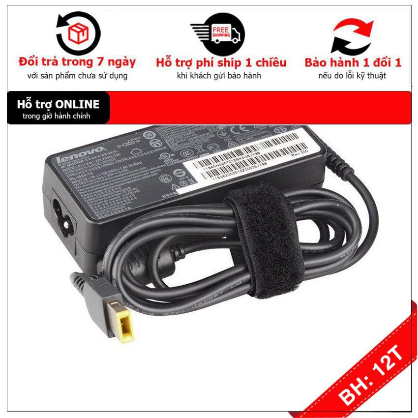 [BH12TH] Sạc cho Laptop Lenovo IdeaPad G400S G405S G500S G505S 20V 2.25A vuôngUSB . .