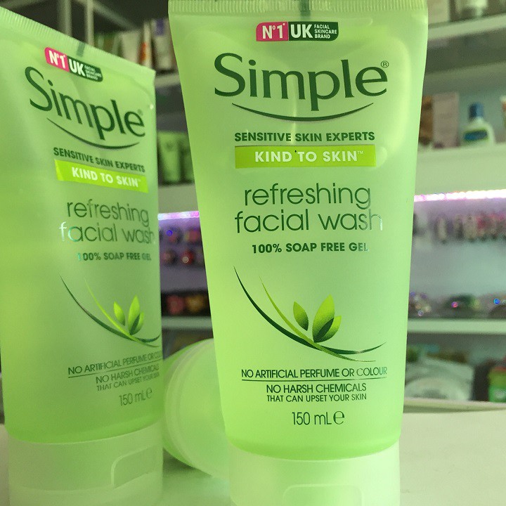 Sữa Rửa Mặt Dạng Gel Simple Kind To Skin Refreshing Facial Wash Gel