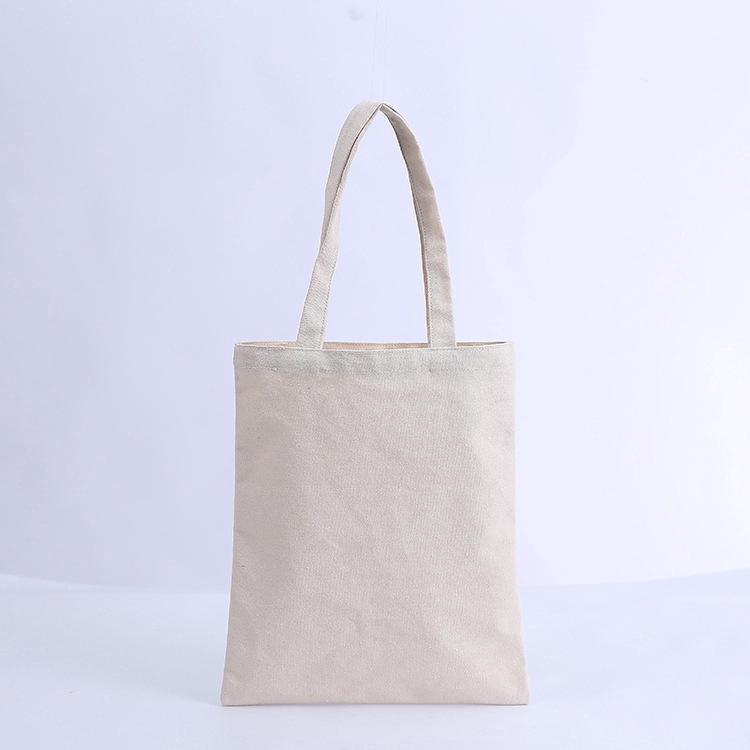Creamy White Canvas Shopping Bags,Foldable Reusable Fabric Bag,Shoulder Top Eco Bag