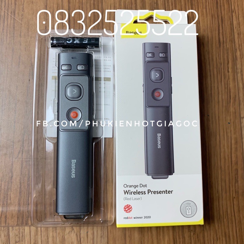 Bút Laser trình chiếu Baseus Orange Dot PPT Wireless Presenter / Youth cho Laptop/ Macbook - Hàng chính hãng | BigBuy360 - bigbuy360.vn