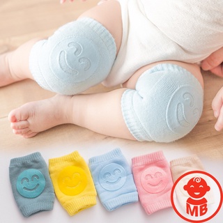 Tất tập bò HÌNH MẶT CƯỜI bảo vệ đầu gối có chống trượt cho bé