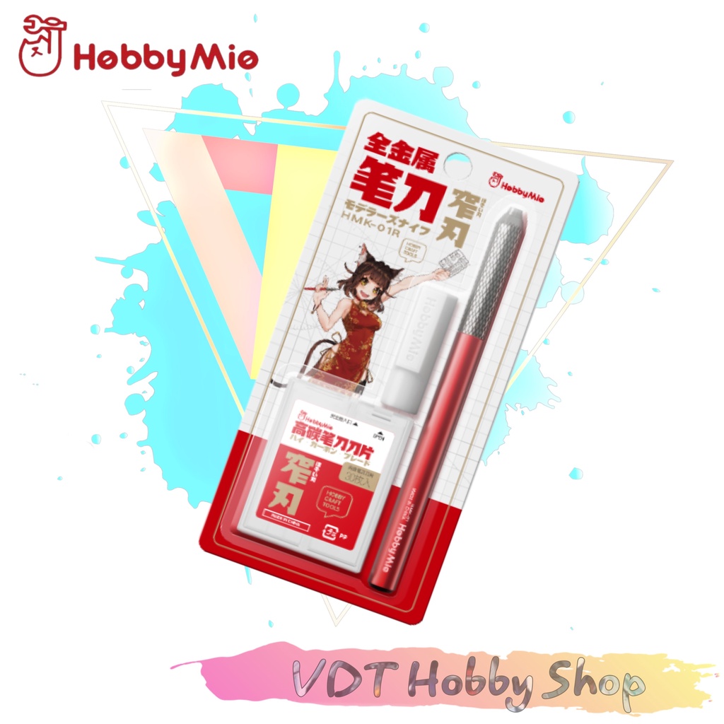 Bộ dao trổ HMK-01 kèm hộp 30 lưỡi dao Hobby Mio