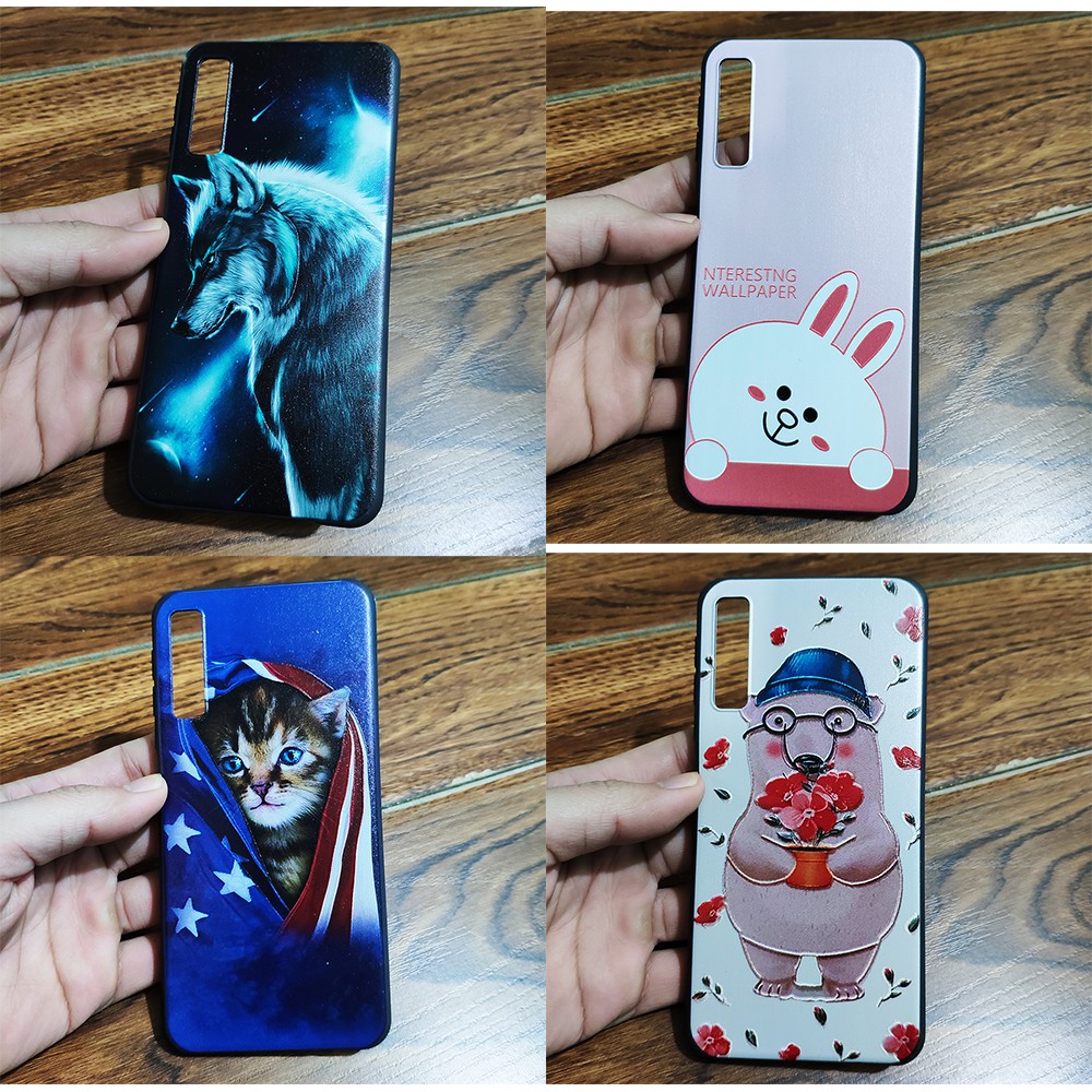 Ốp lưng Samsung Galaxy A7 2018 họa tiết dễ thương