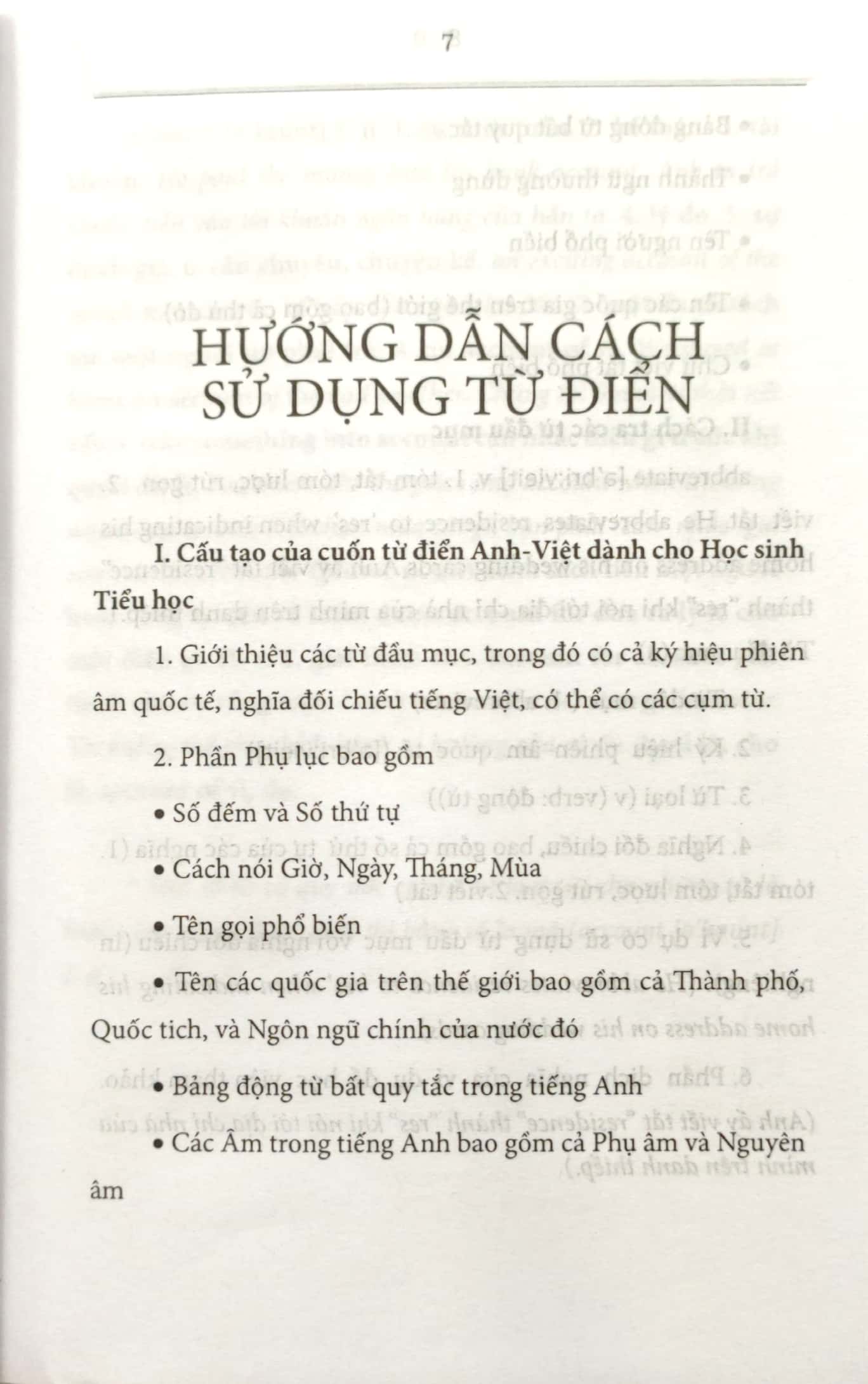 Sách Từ Điển Anh - Việt Dành Cho Học Sinh Trung Học Phổ Thông