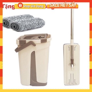 Bộ Cây Lau Nhà Chổi Lau Nhà Tự Vắt 360 Độ Chính Hãng Cao Cấp Tặng Kèm 2 Bông Lau