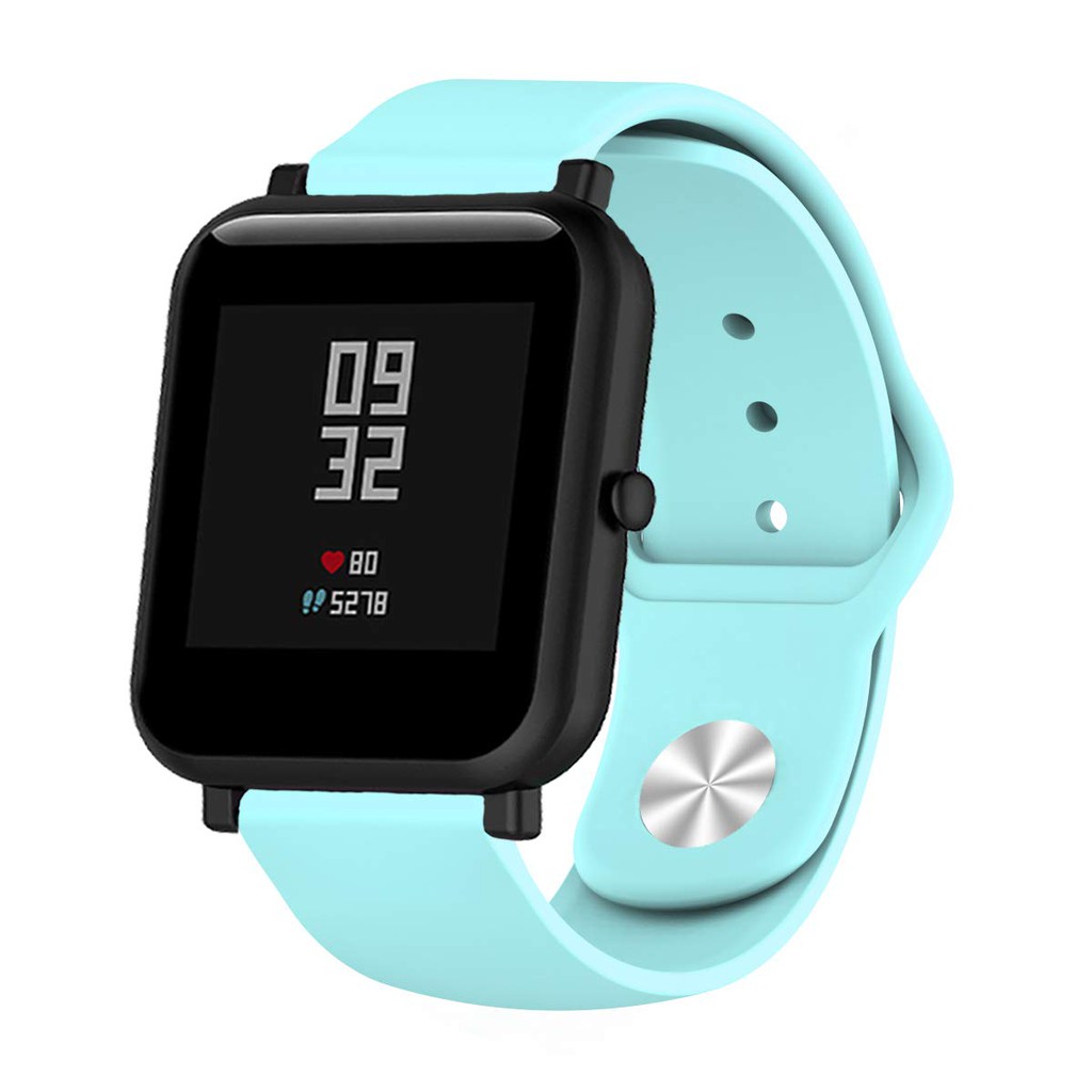 Dây Đeo Silicon Mềm Thoáng Khí 20mm Chuyên Dụng Cho Xiaomi Huami Amazfit Bip Lite Gts Bip U