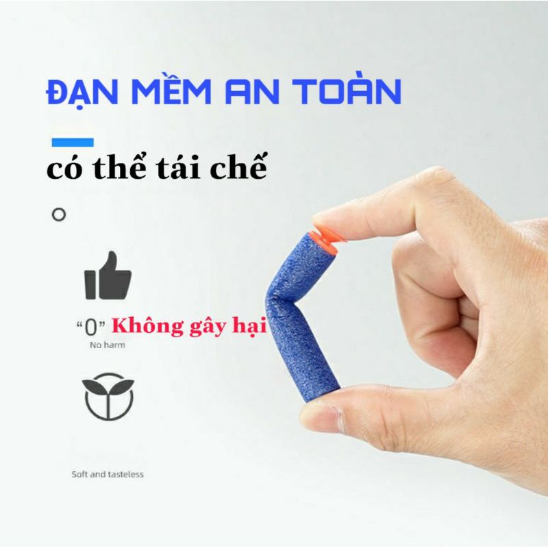 Sung đồ chơi nhập vai vận động ngoài trời kiểu nerf cao cấp cỡ lớn tặng kèm que xốp