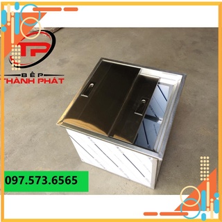 Thùng đá inox âm bàn