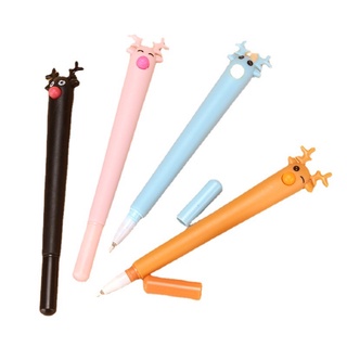 Set 10 Bút tuần lộc bút hươu bút nước ngộ nghĩnh bút gel cute bút nước học sinh ngòi bút nước ruột bút ngòi thay thế