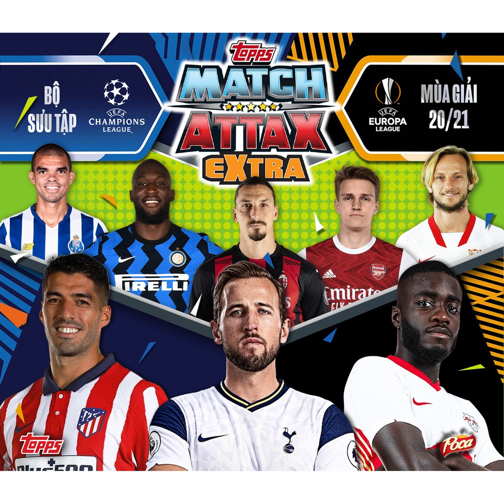 Trọn bộ album thẻ in Match Attax EXTRA 2020/2021 phiên bản Việt hoá