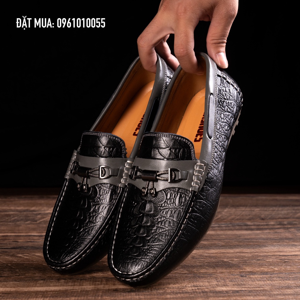 Giày da nam chất lượng da bò nguyên tầm, thương hiệu LexShoes, bảo hành 2 năm sử dụng