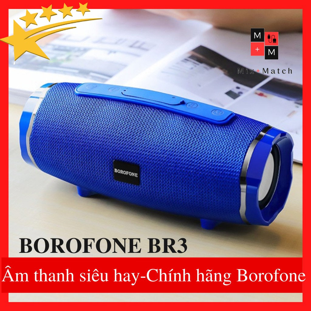 Loa Bluetooth Borofone BR3 Chính Hãng - Pin Trâu - Âm Thanh Cực Phê - BH 6 tháng chính hãng